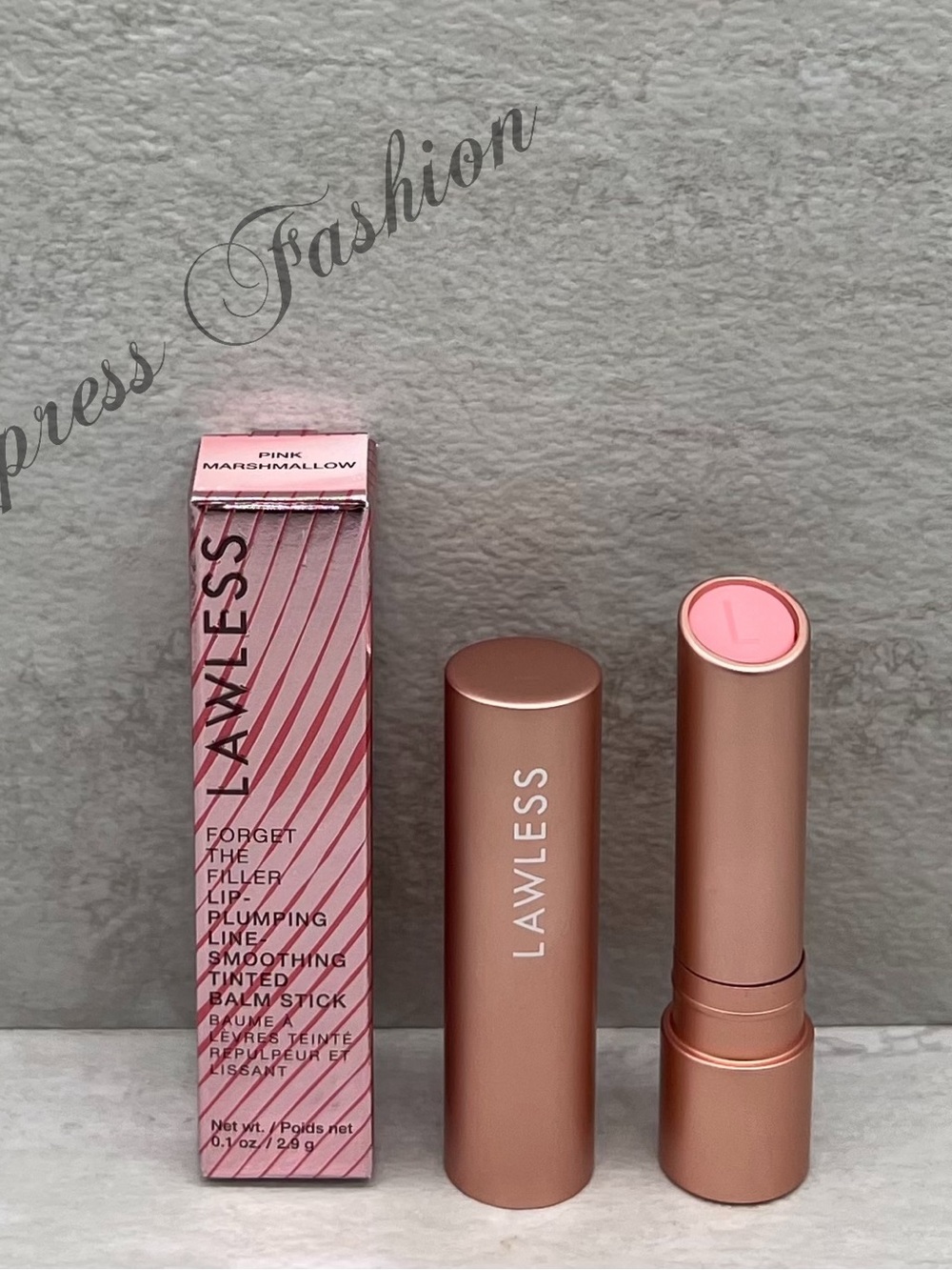 ☄️LAWLESS Forget the Filler Lip-Plumping Tinted Lip Balm ~ Pink Marshmallow